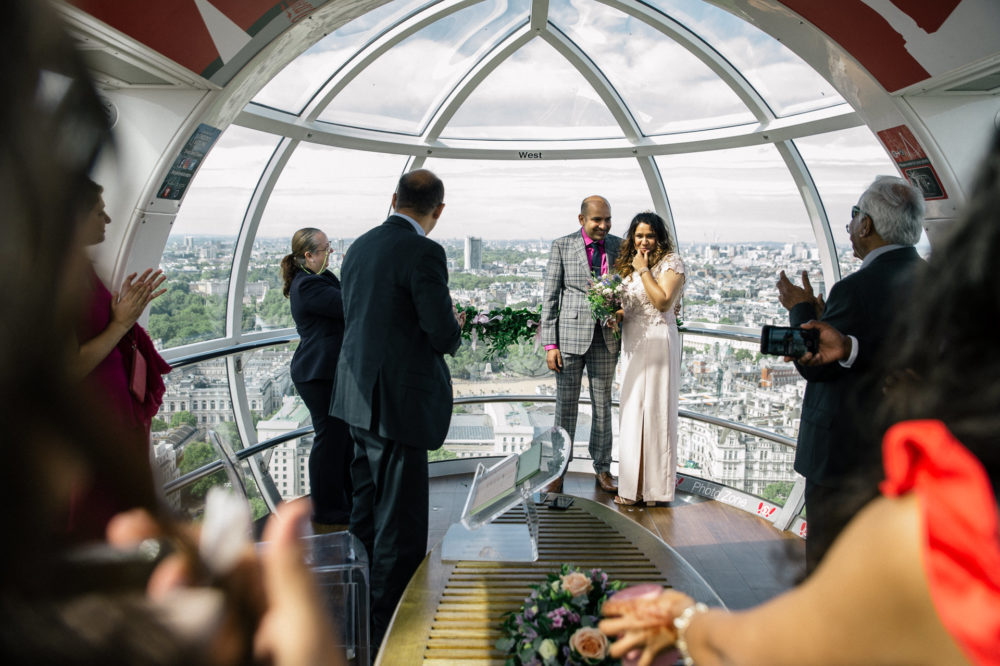 wedding on the london eye