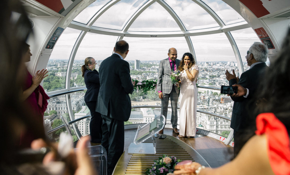 wedding on the london eye